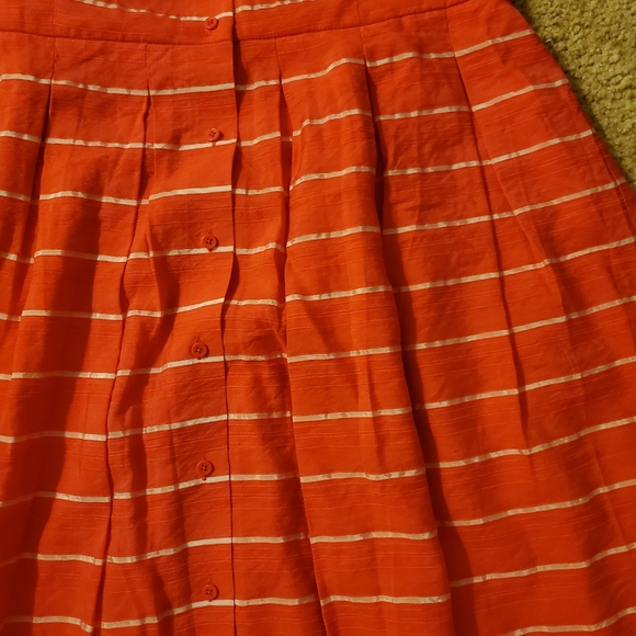 Talbots sleeveless collared dress  orange lined sz 14 nwt - Picture 2 of 8